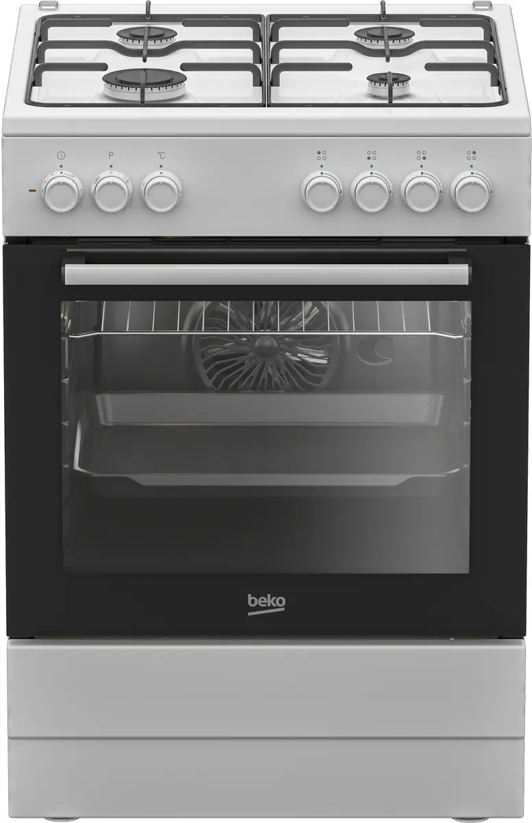 Brīvi stāvoša plīts Beko FBE62120WD elektriskā