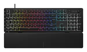 Игровая клавиатура Corsair SKIFF 100 PLUS полноразмерная USB и Bluetooth мембранная немецкая раскладка черная
