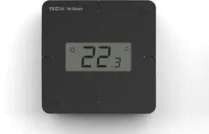 TECH-STEROWNIKI Wired Room Regulator Sinum R-S1 Black