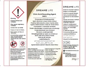 Лимонная кислота средство для удаления накипи DREAME HNFA для пылесосов 12 x 20г