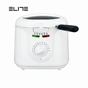 Фритюрница Elite Deeo емкостью 2л, мощностью 1300Вт, с регулируемым термостатом, смотровым окном и антипригарным контейнером