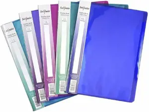 Snopake 167966 Display Book A4 10 Pockets Assorted Colors 5-Pack