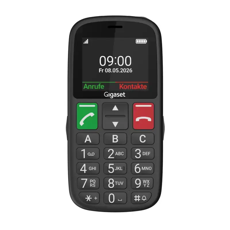 Gigaset GL30 Telefons senioriem Melns Monobloks
