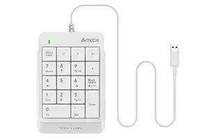 Цифровая клавиатура A4Tech FSTYLER FK13P USB белая