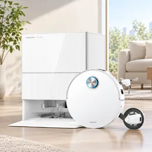 Dreame X60 Pro Ultra Complete viedais robotputekļusūcējs baltā krāsā