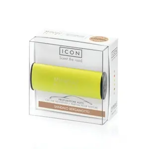Millefiori Car Air Freshener Yellow Sandalo Bergamotto