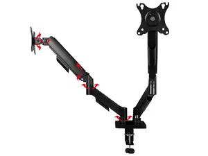 BLOW 76-880# Настольный кронштейн для ЖК-мониторов 17"-32" с двумя шарнирами и кабель-менеджментом