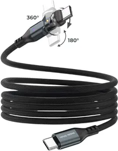 Кабель USB-C - USB-C Mobile Origin CB14 240W магнитный с вращением 540°