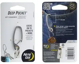 Nite Ize Карабин Deep Pocket из нержавеющей стали