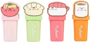 Pusheen SST002 highlighter set with 4 colors and 3D Sushi Roll topper