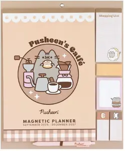 Pusheen Magnetic Monthly Calendar and Planner for 2026/2027