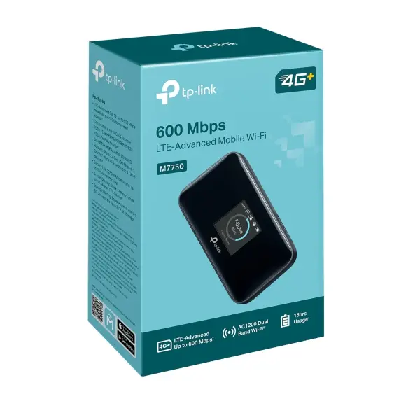 TP-Link M7750 Pārnēsājams 600 Mbit/s LTE-Advanced