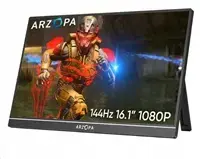 Arzopa Z1RC Portatīvais Monitors 16 collu IPS QHD 2.5K Izšķirtspēja USB Type-C Mini HDMI Melns Metāla Korpuss