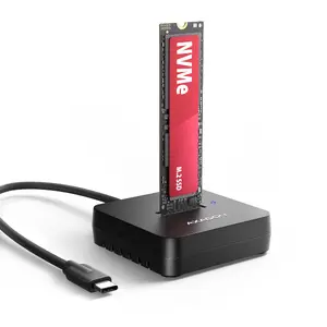 Dokstacija M.2 NVMe SSD diskam AXAGON ADSA-M2C11L USB 3.2 Gen 2 Type-C 10Gbps melna