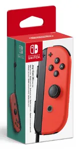 Nintendo Right Gamepad Joy-Con Controller Neon Red Wireless Bluetooth for Nintendo Switch and Switch OLED with Built-in Battery