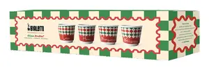 Bialetti Tricolore Set of 4 Espresso Cups