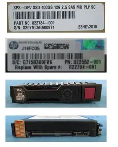 HP Enterprise Твердотельный накопитель с возможностью горячей замены 400GB SAS 2.5-inch 767904-B21