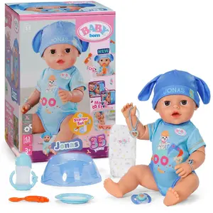 ZAPF Creation Baby born Jonas Click & Play 43cm Interactive Boy Doll with Functionality