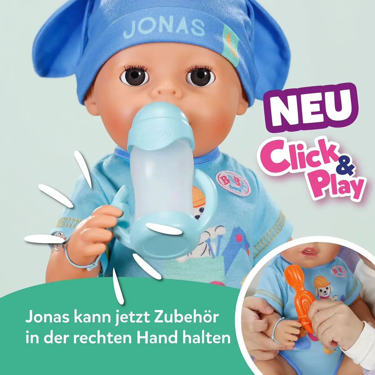 ZAPF Creation Baby born Jonas Click & Play 43cm Photo 3