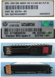 HP 400GB 6G SAS LE 2.5" SC EL Solid State Drive