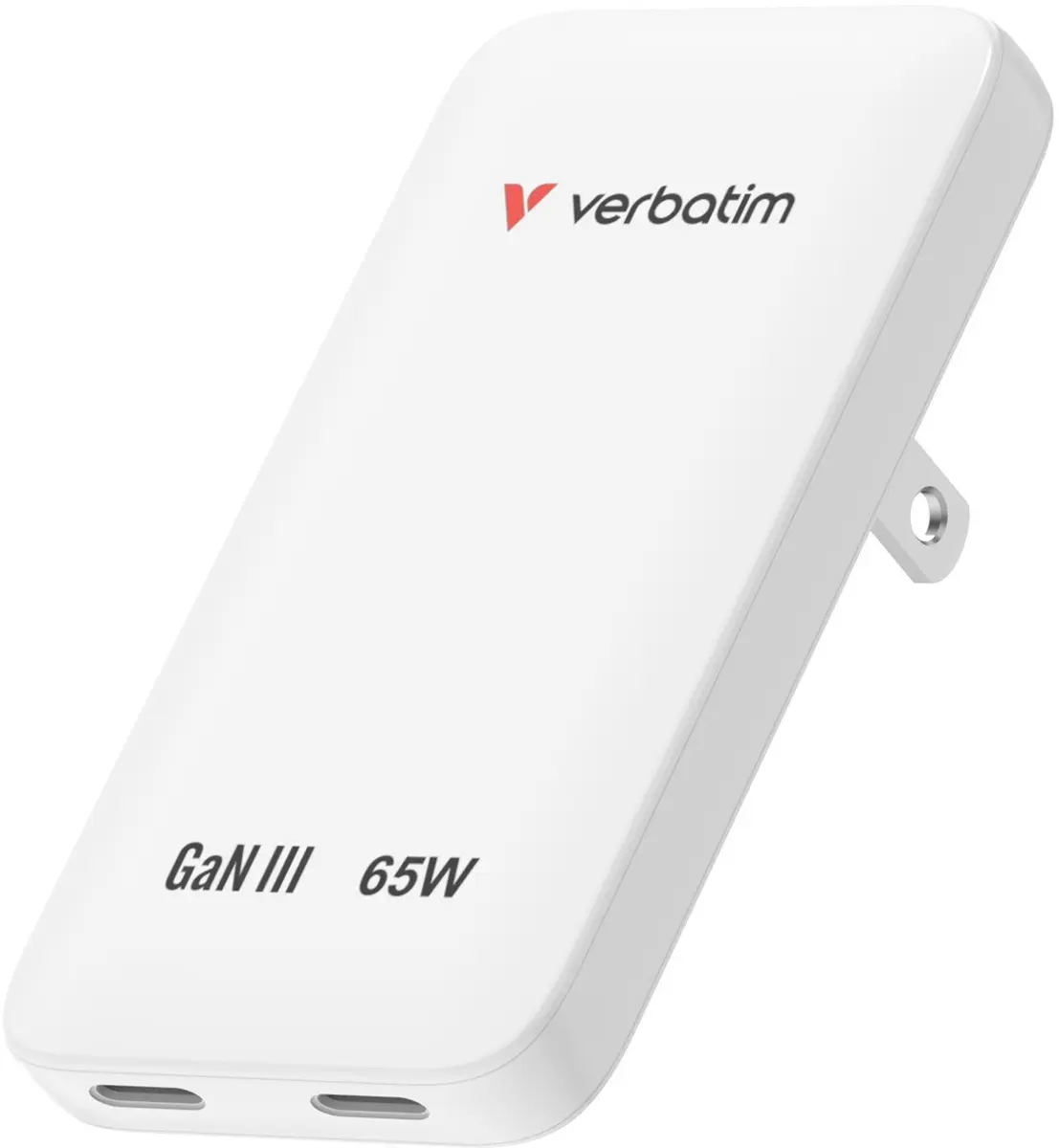 Verbatim Essentials Slim GaN sienas lādētājs 65W Photo 3
