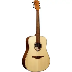 Lag Tramontane 70 D Acoustic Guitar Dreadnought Sitka Spruce Top Khaya Body 6 Strings Right-Handed Natural Wood