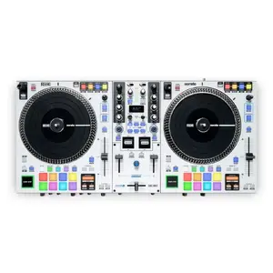 DJ контроллер Rane DJ One MKII с моторизованными джогами, 16 пэдами, OLED дисплеем, 29 звуковыми эффектами, RGB подсветкой и встроенным аудиоинтерфейсом