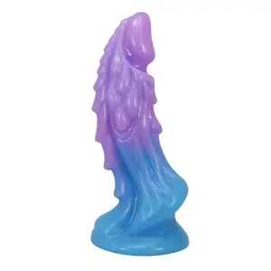 Realistic Dildo POWER MONSTERS Atlanteans Silicone Blue Purple Suction Cup