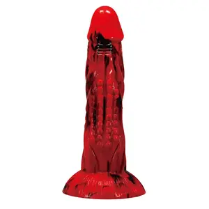 POWER MONSTERS MINOTAUR Fantasy Dildo made of Silicone with Suction Cup Red and Black
