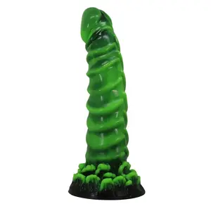 POWER MONSTERS Manticore Fantasy Silicone Dildo with Spiral Texture and Suction Cup Base