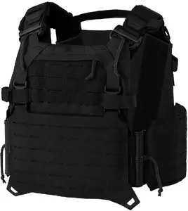 Helikon-Tex Spitfire QR Plate Carrier - Melns, Taktiskā veste ar ātrās atbrīvošanas sistēmu