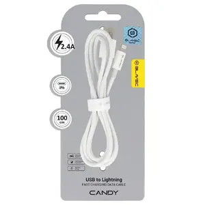 Datu pārsūtīšanas un uzlādes kabelis Blavec CCA-UL24W10 USB-A uz Lightning 12W 1m balts