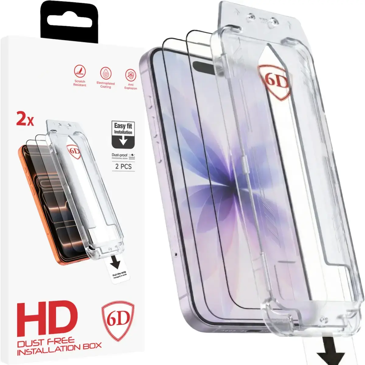 Aizsargstikls Fusion Dust-Free Easy Fit Full