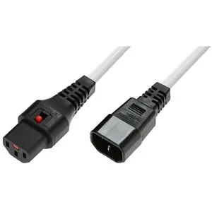 Силовой кабель MicroConnect с фиксацией C13 на C14 1.5 м Белый 230 В 10 А