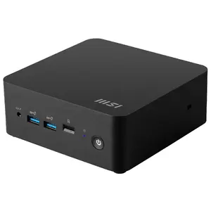 MSI Cubi NUC 1M-024BEU Mini PC barebone Intel SoC processor DDR5-SDRAM support Wi-Fi 6E Bluetooth 5.3 black