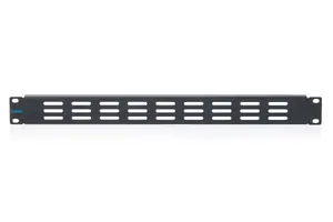DIGITUS Blank cover DN-97693 for 482.6 mm 19-inch cabinets with ventilation grille made of steel in black