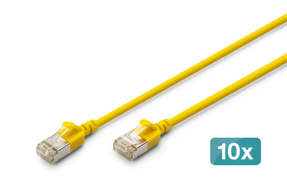 DIGITUS CAT 6A F-FTP Slim plākstera