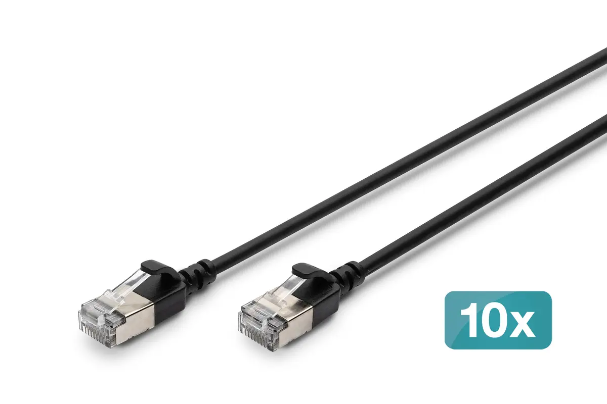 DIGITUS CAT 6A F-FTP Slim plākstera