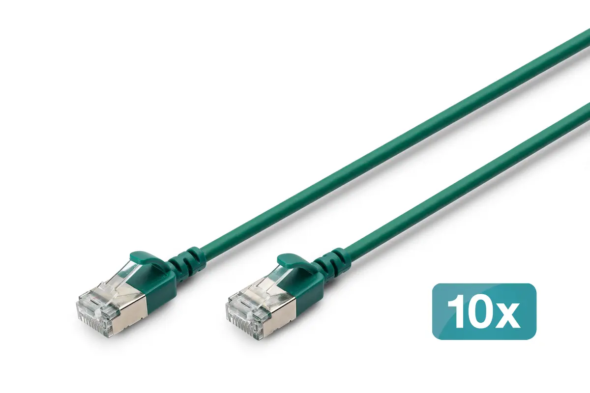 DIGITUS CAT 6A F-FTP Slim plākstera