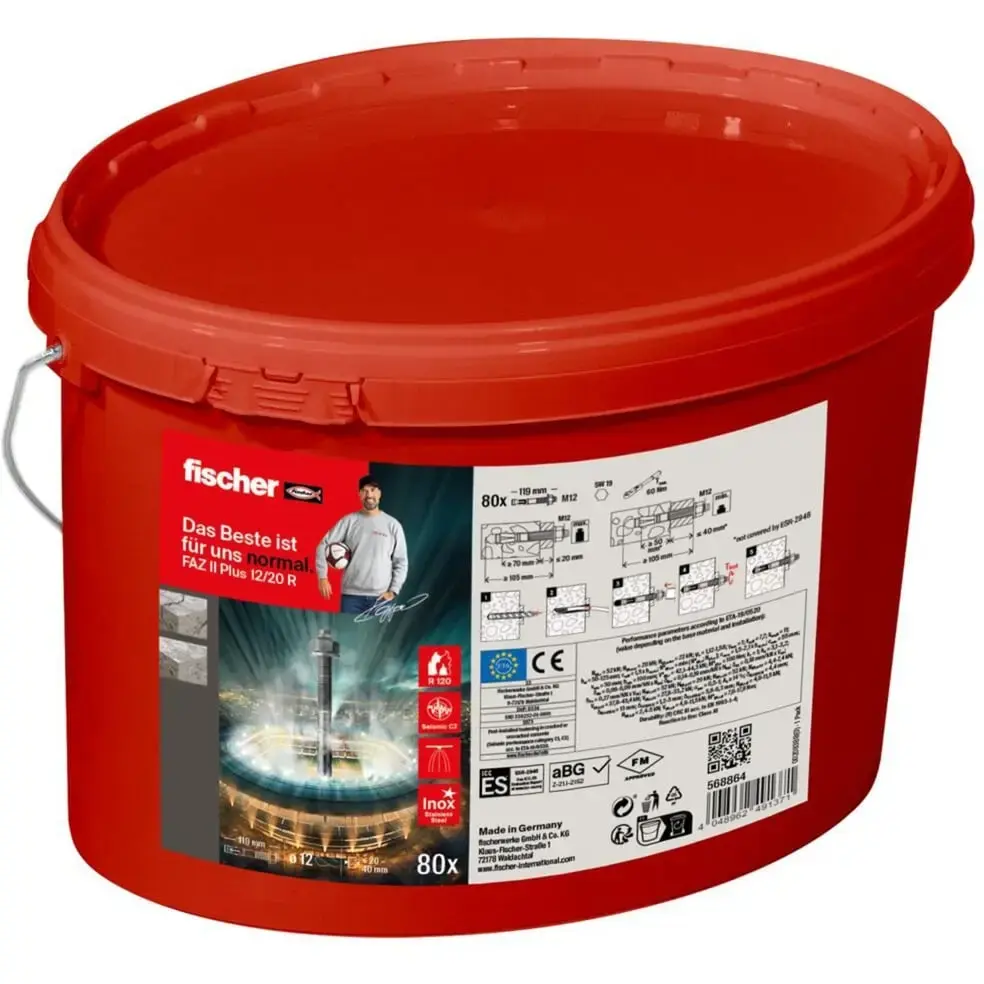 Анкер-шпилька Fischer FAZ II Plus 12/20 R Photo 3