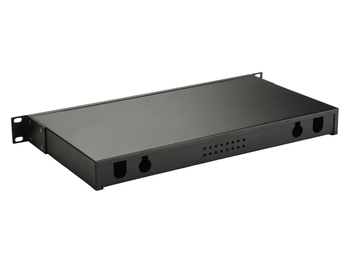 Equip 19" Fiber Optic Space Box 1U Black Photo 3