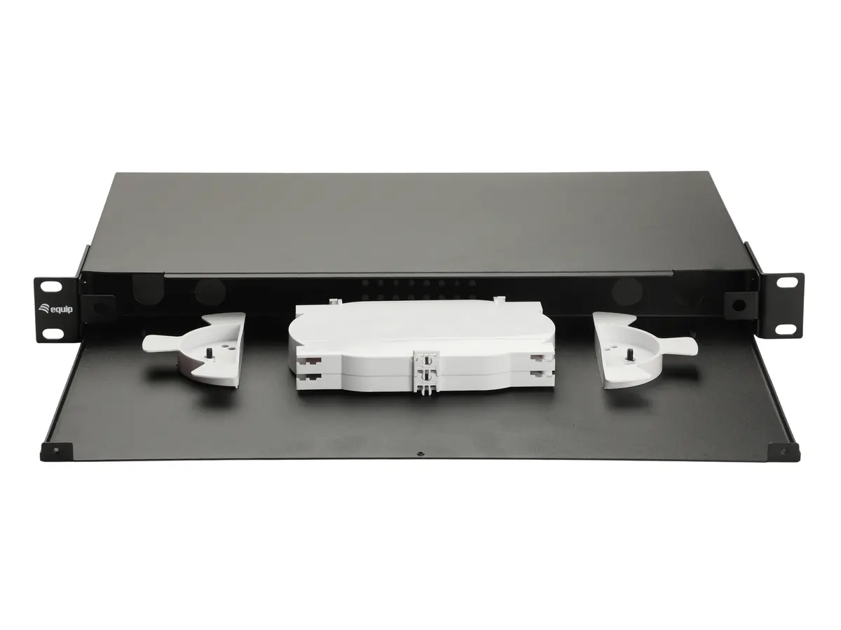 Equip 19" Fiber Optic Space Box 1U Black Photo 4