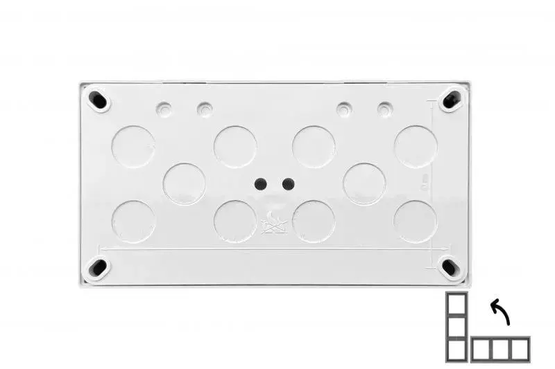 LIREGUS EPSILON PMD-002.E/B Frame 2-Gang White Photo 2
