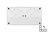 LIREGUS EPSILON PMD-002.E/B Frame 2-Gang White Photo 2