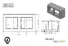 Рамка 2-постовая LIREGUS Epsilon Шампань PMD-002.E/CH Photo 2