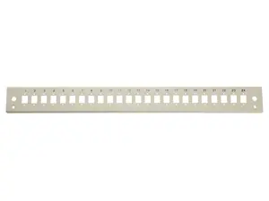 Equip Front Panel 24-Port for LC-Duplex and SC-Simplex 1U Grey for Rack Mounting