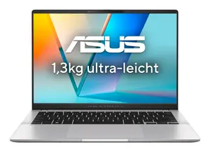 Ноутбук ASUS Vivobook S14 OLED S5406SAL-SF315W Intel Core Ultra 5 226V 14" WUXGA 16ГБ ОЗУ 512ГБ SSD Windows 11 Home Серебристый Немецкая раскладка