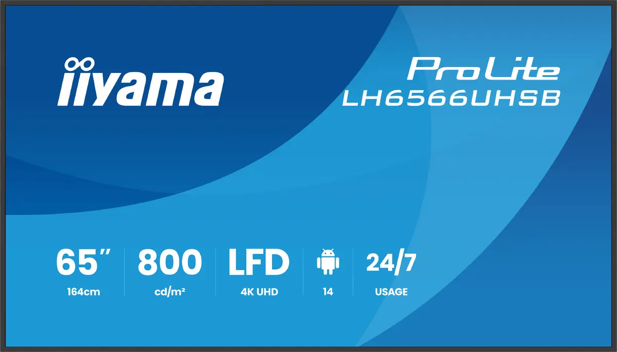Iiyama LH6566UHSB-B1AG Reklāmas displejs 65" 4K