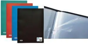 Elba Standard DIN A4 Presentation Book with 20 Pockets Blue Polypropylene