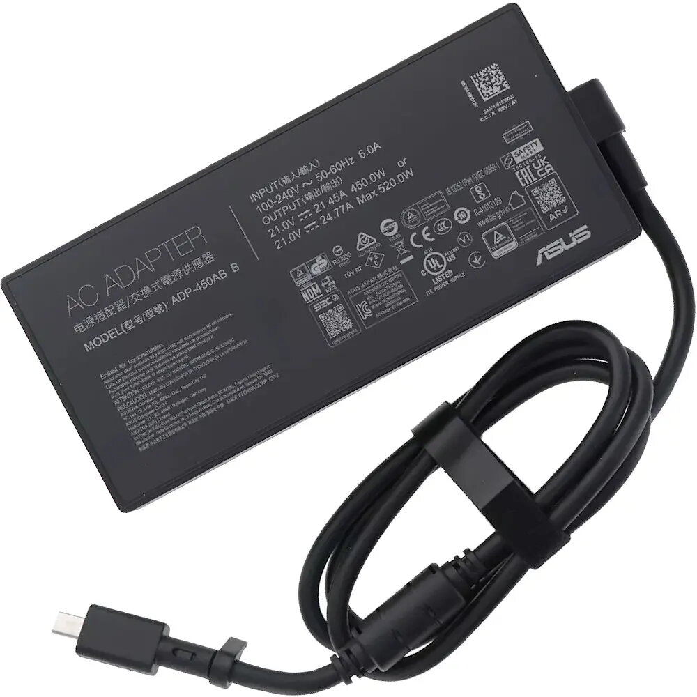 Oriģinālais Asus 450W 21V 3-kontaktu taisnstūra